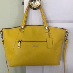 New Coach yellow purse